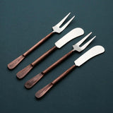 Celia Cheese Fork & Spreader Set White Cliff Studio Flatware