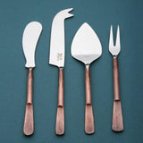 Celia Cheese Knives, Spreader & Fork Set White Cliff Studio Flatware