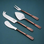 Celia Cheese Knives, Spreader & Fork Set White Cliff Studio Flatware