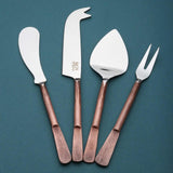 Celia Cheese Knives, Spreader & Fork Set White Cliff Studio Flatware