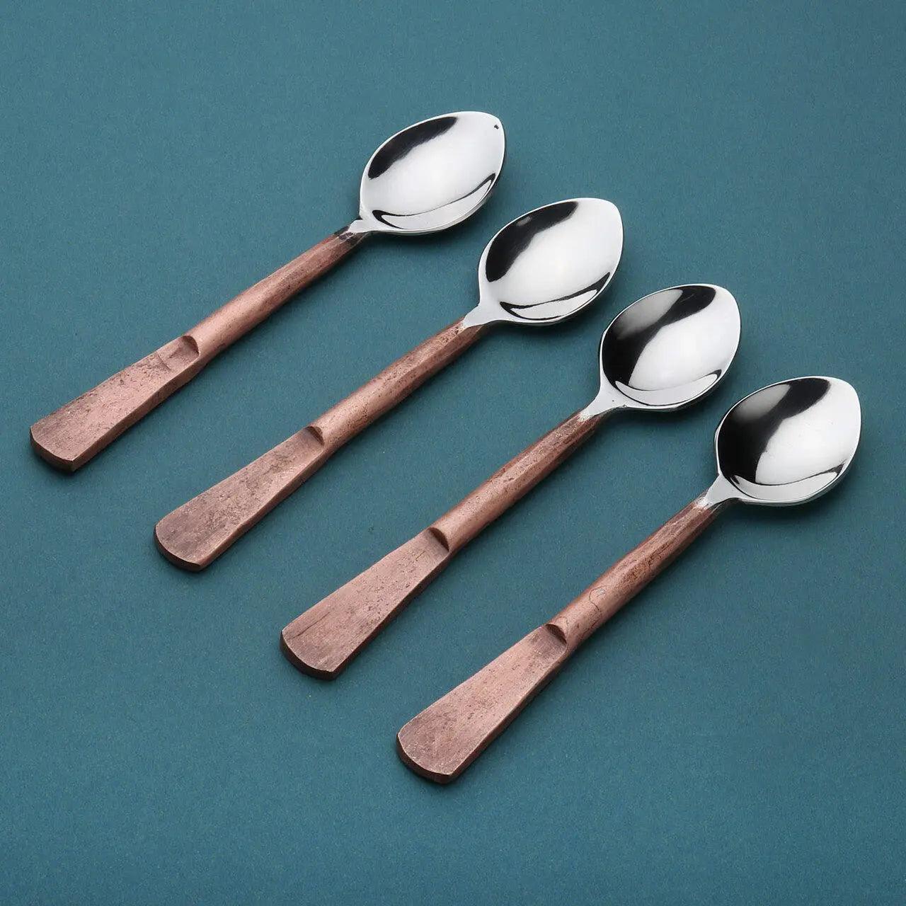 Celia Coffee/Demitasse Spoons 4 Pc. Set White Cliff Studio Flatware