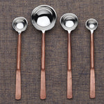 Celia Copper Measuring Spoons Set White Cliff Studio Kitchen Accessories