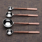 Celia Copper Measuring Spoons Set White Cliff Studio Kitchen Accessories