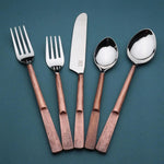 Celia Flatware, 5-Pc. Place Setting White Cliff Studio Flatware