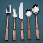 Celia Flatware, 5-Pc. Place Setting White Cliff Studio Flatware