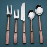 Celia Flatware, 5-Pc. Place Setting White Cliff Studio Flatware