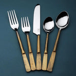 Celia Flatware, 5-Pc. Place Setting White Cliff Studio Flatware