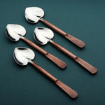 Celia Heart Coffee/Dessert Table Spoon 4 Pc. Set White Cliff Studio Flatware
