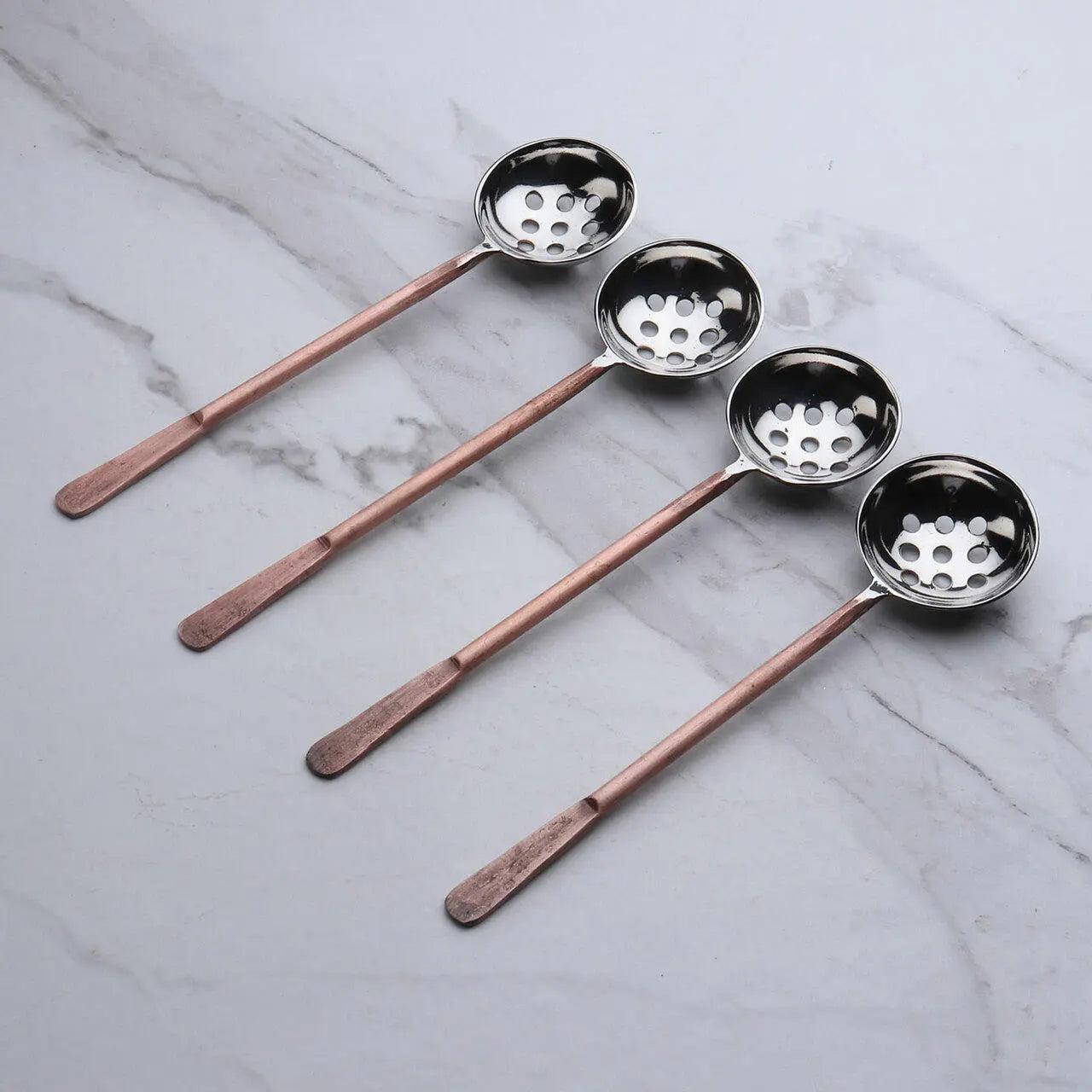Celia Olive Spoons 4 Pc. Set White Cliff Studio Flatware