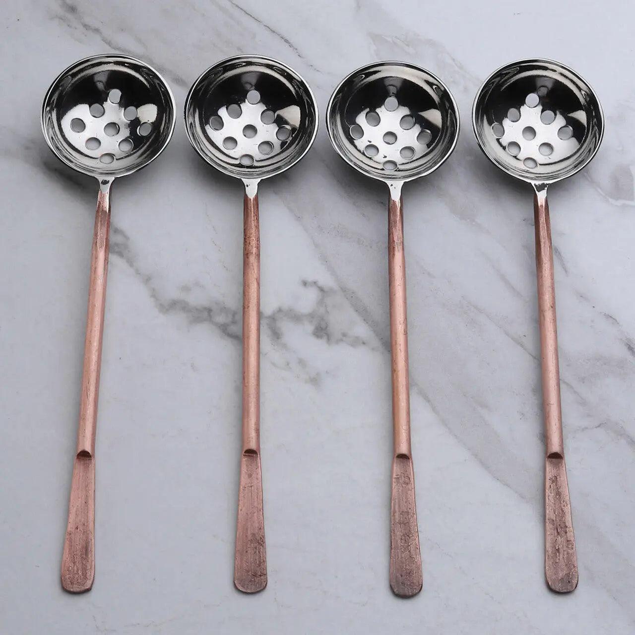 Celia Olive Spoons 4 Pc. Set White Cliff Studio Flatware