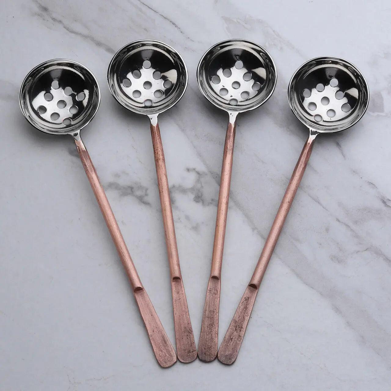 Celia Olive Spoons 4 Pc. Set White Cliff Studio Flatware