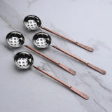 Celia Olive Spoons 4 Pc. Set White Cliff Studio Flatware