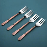 Celia Pastry Forks 4 Pc. Set White Cliff Studio Flatware