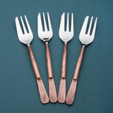 Celia Pastry Forks 4 Pc. Set White Cliff Studio Flatware