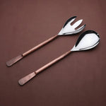 Celia Salad Serving 2 Pc. Set White Cliff Studio Utensils