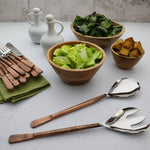 Celia Salad Serving 2 Pc. Set White Cliff Studio Utensils
