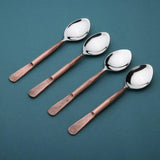 Celia Table Spoons 4 Pc. Set White Cliff Studio Flatware