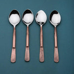 Celia Table Spoons 4 Pc. Set White Cliff Studio Flatware