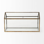 Chalet Gold Glass Terrarium Box