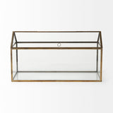 Chalet Gold Glass Terrarium Box