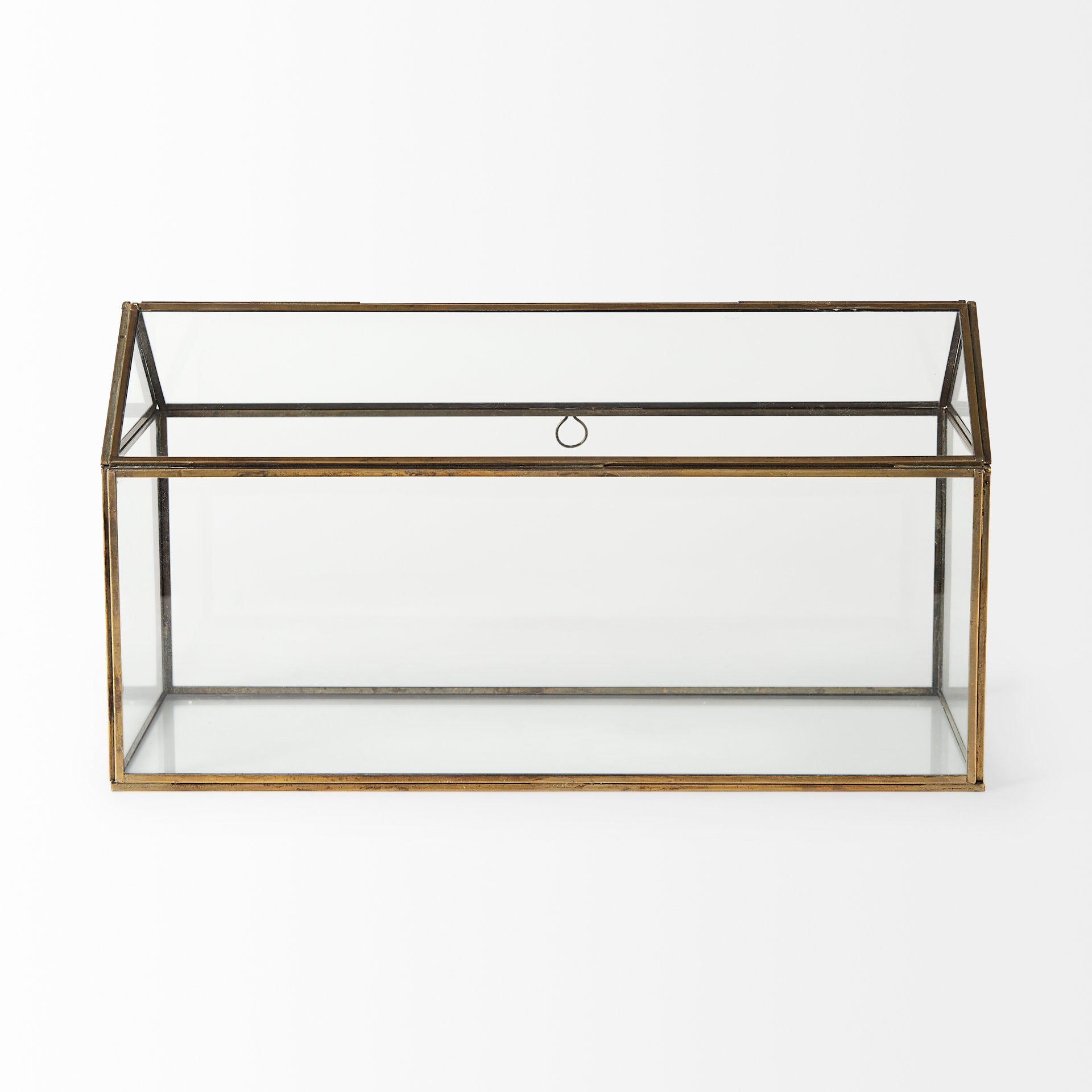 Chalet Gold Glass Terrarium Box