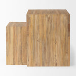 Chlo Set of 2 Cottage Wood Nesting Accent Tables