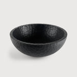 Chopped bowl - varnished mahogany - black - XL White Cliff Studio Decorative Bowls