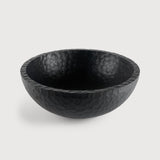 Chopped bowl - varnished mahogany - black - XL White Cliff Studio Decorative Bowls