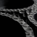 Chopped bowls - varnished mahogany - black - set of 3 White Cliff Studio Decorative Bowls