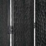 Chopped room divider - varnished mahogany - black White Cliff Studio Room Divider