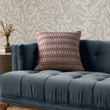 Chris Loves Julia × Loloi Burgundy Square Pillow