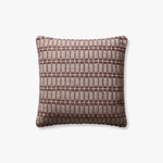 Chris Loves Julia × Loloi Burgundy Square Pillow