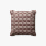 Chris Loves Julia × Loloi Burgundy Square Pillow