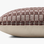 Chris Loves Julia × Loloi Burgundy Square Pillow