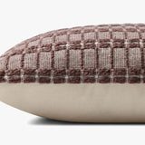 Chris Loves Julia × Loloi Burgundy Square Pillow