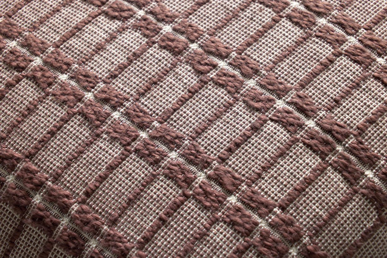 Chris Loves Julia × Loloi Burgundy Square Pillow