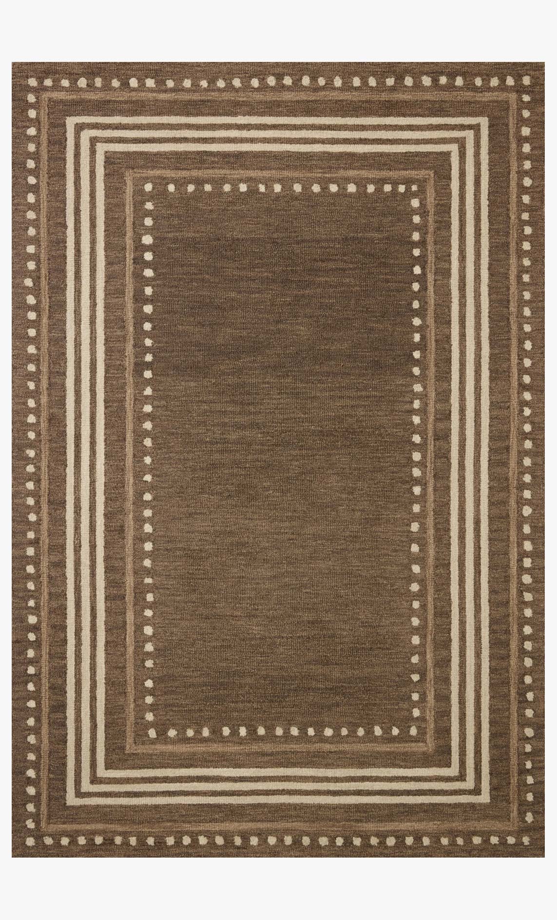 Chris Loves Julia x Loloi Alfie Bark / Natural Rug White Cliff Studio Area Rugs