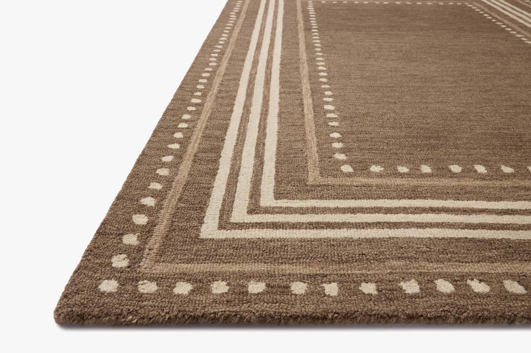 Chris Loves Julia x Loloi Alfie Bark / Natural Rug White Cliff Studio Area Rugs