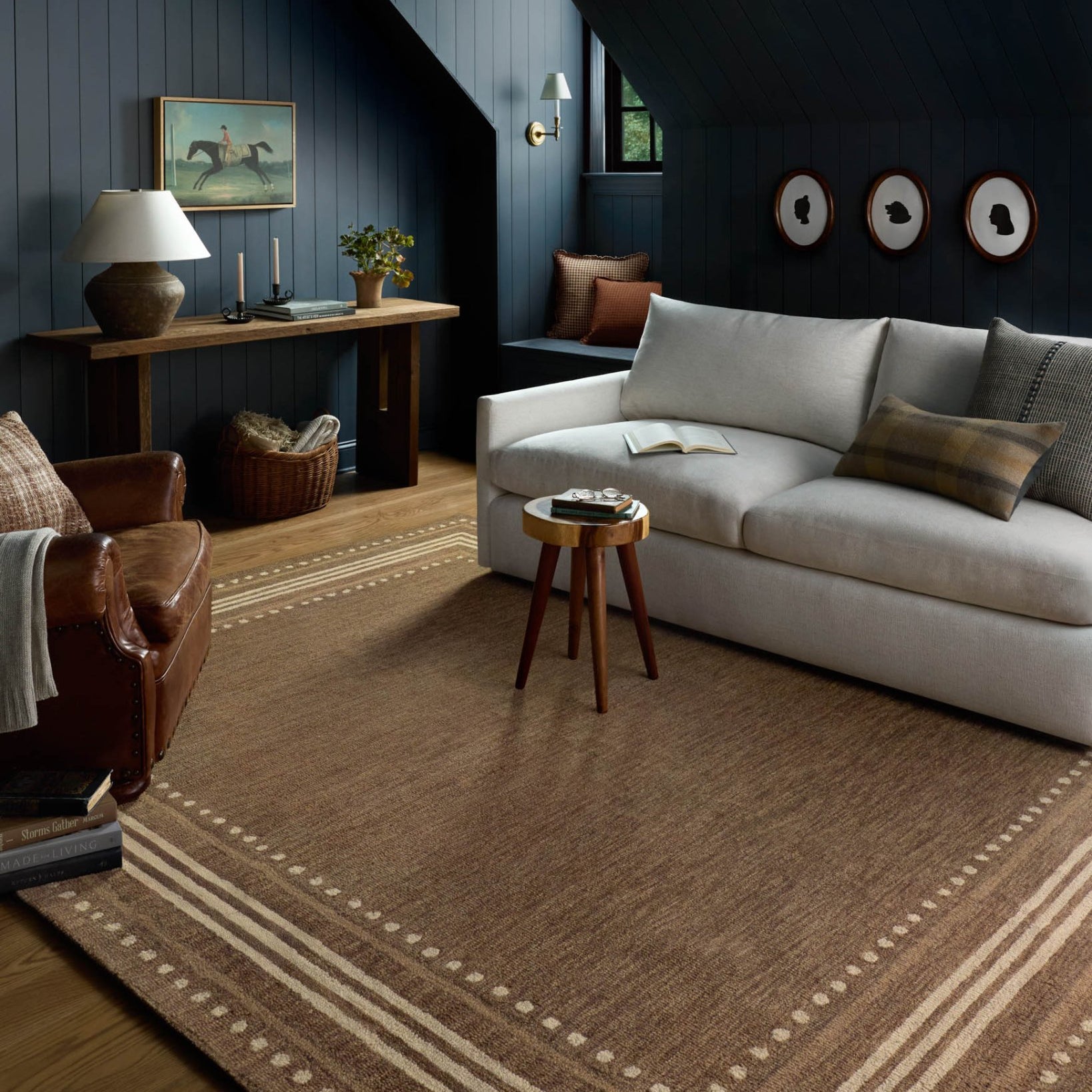Chris Loves Julia x Loloi Alfie Bark / Natural Rug White Cliff Studio Area Rugs