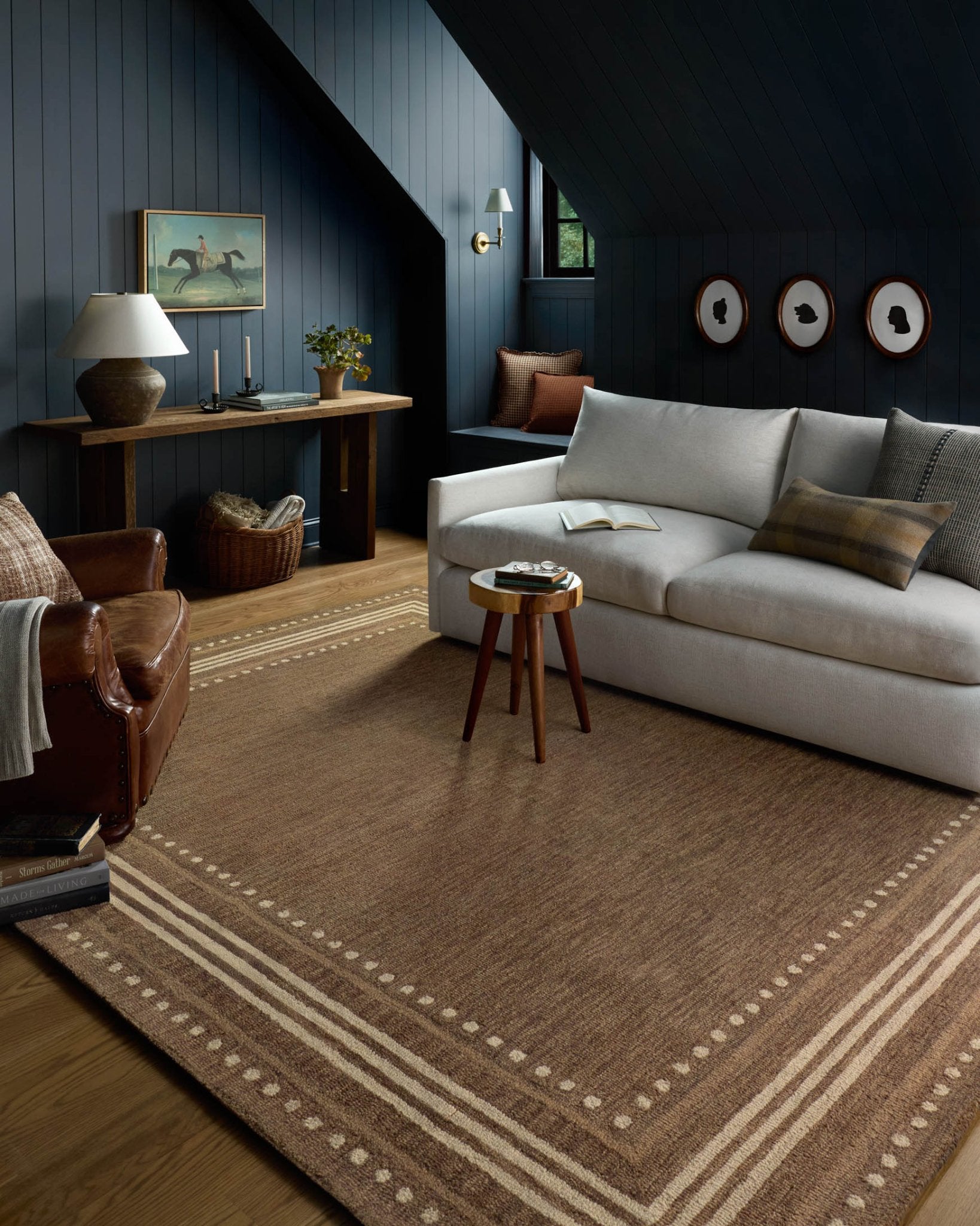 Chris Loves Julia x Loloi Alfie Bark / Natural Rug White Cliff Studio Area Rugs