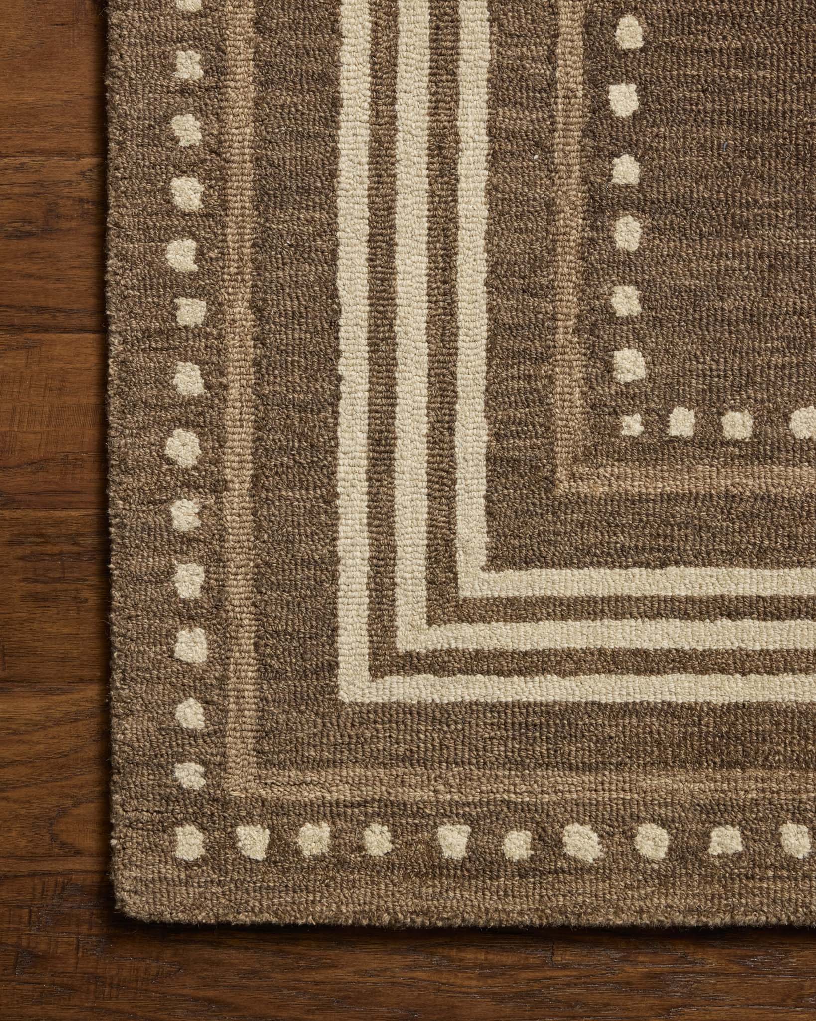 Chris Loves Julia x Loloi Alfie Bark / Natural Rug White Cliff Studio Area Rugs