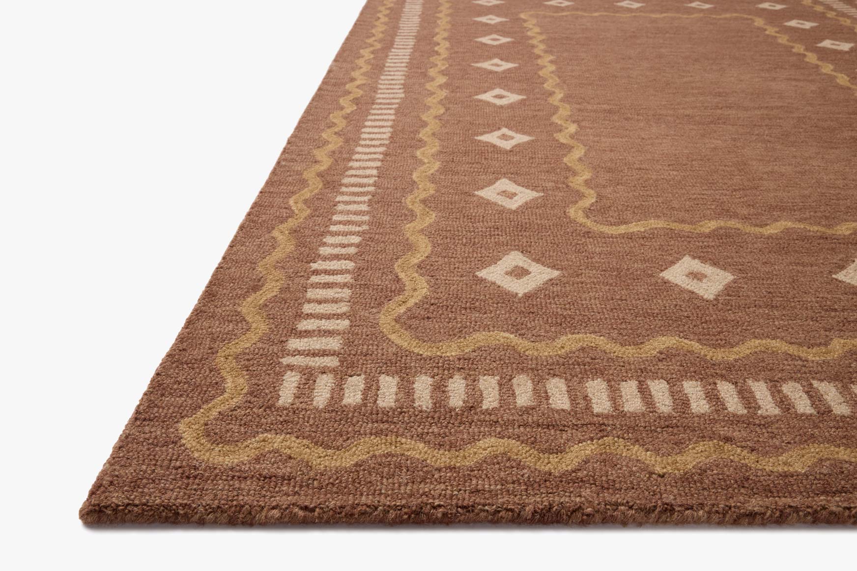 Chris Loves Julia x Loloi Alfie Clay / Spice Rug White Cliff Studio Area Rugs