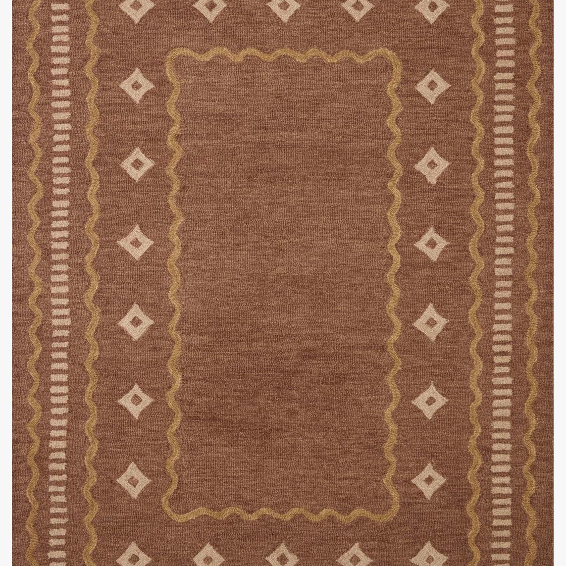 Chris Loves Julia x Loloi Alfie Clay / Spice Rug White Cliff Studio Area Rugs