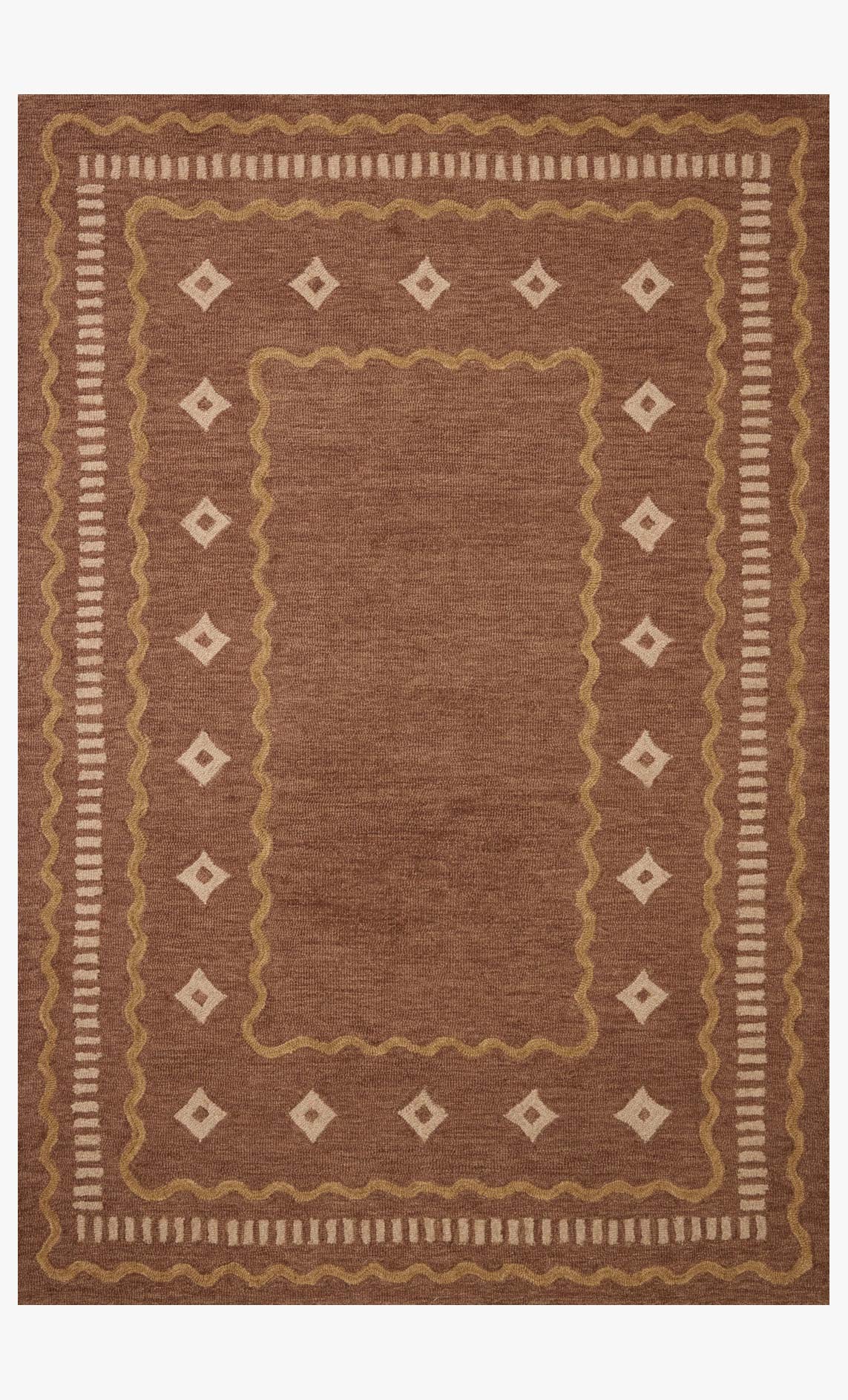 Chris Loves Julia x Loloi Alfie Clay / Spice Rug White Cliff Studio Area Rugs