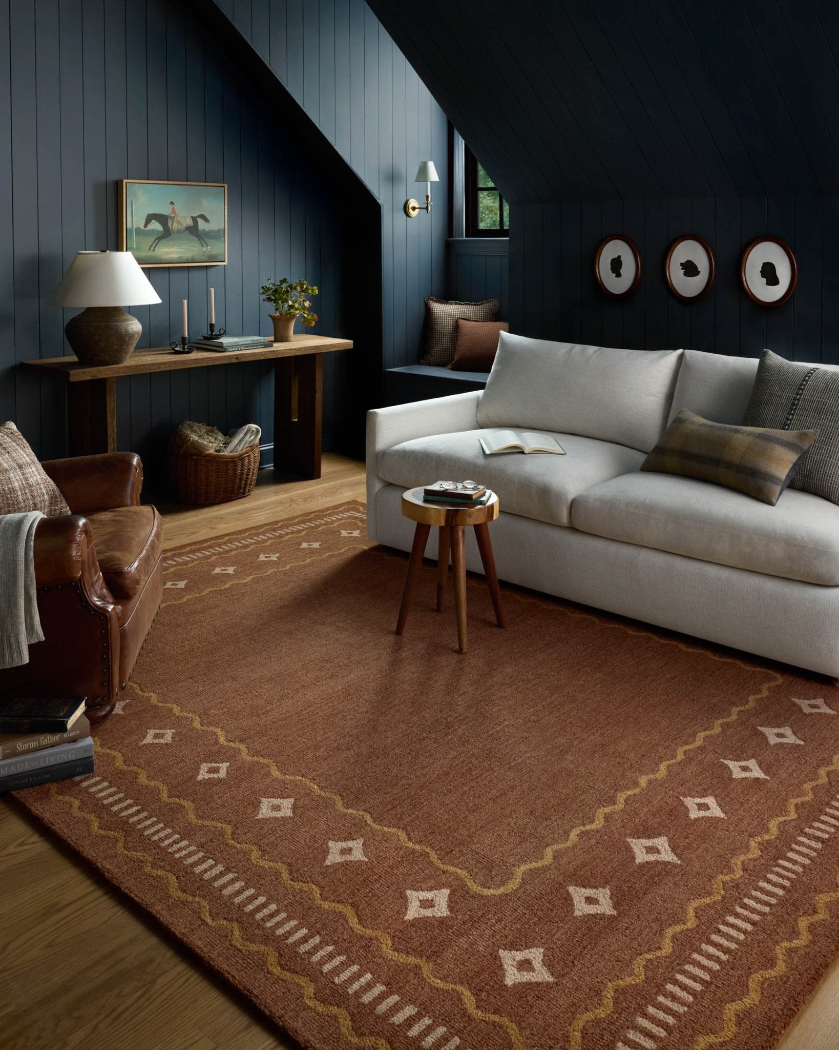 Chris Loves Julia x Loloi Alfie Clay / Spice Rug White Cliff Studio Area Rugs