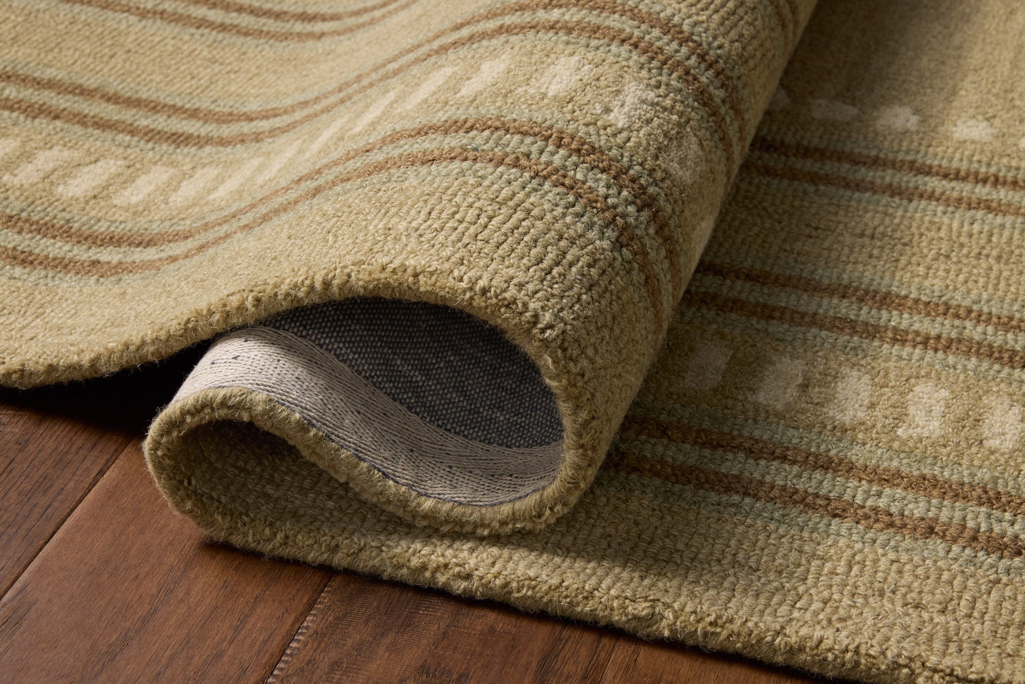 Chris Loves Julia x Loloi Alfie Green / Natural Rug White Cliff Studio Area Rugs