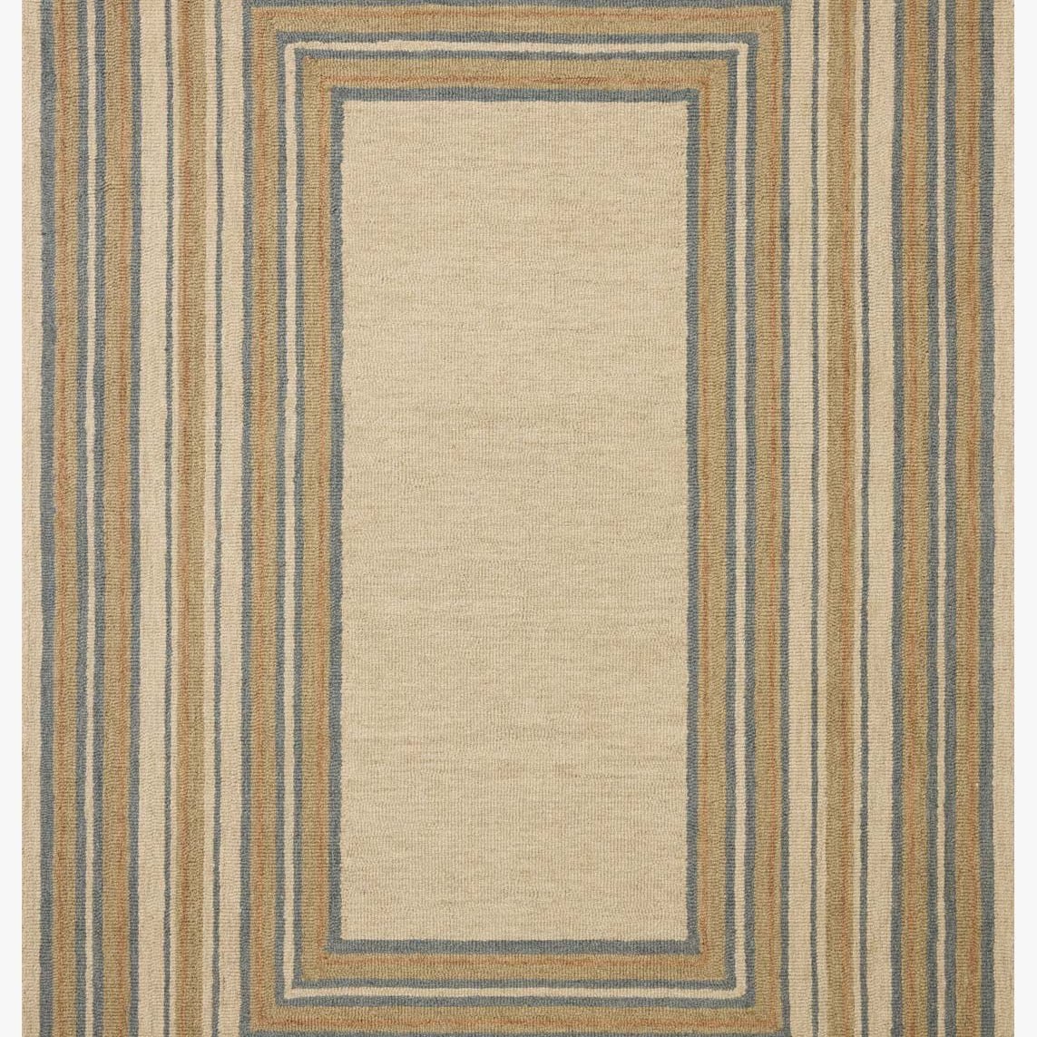 Chris Loves Julia x Loloi Alfie Natural / Multi Rug White Cliff Studio Area Rugs