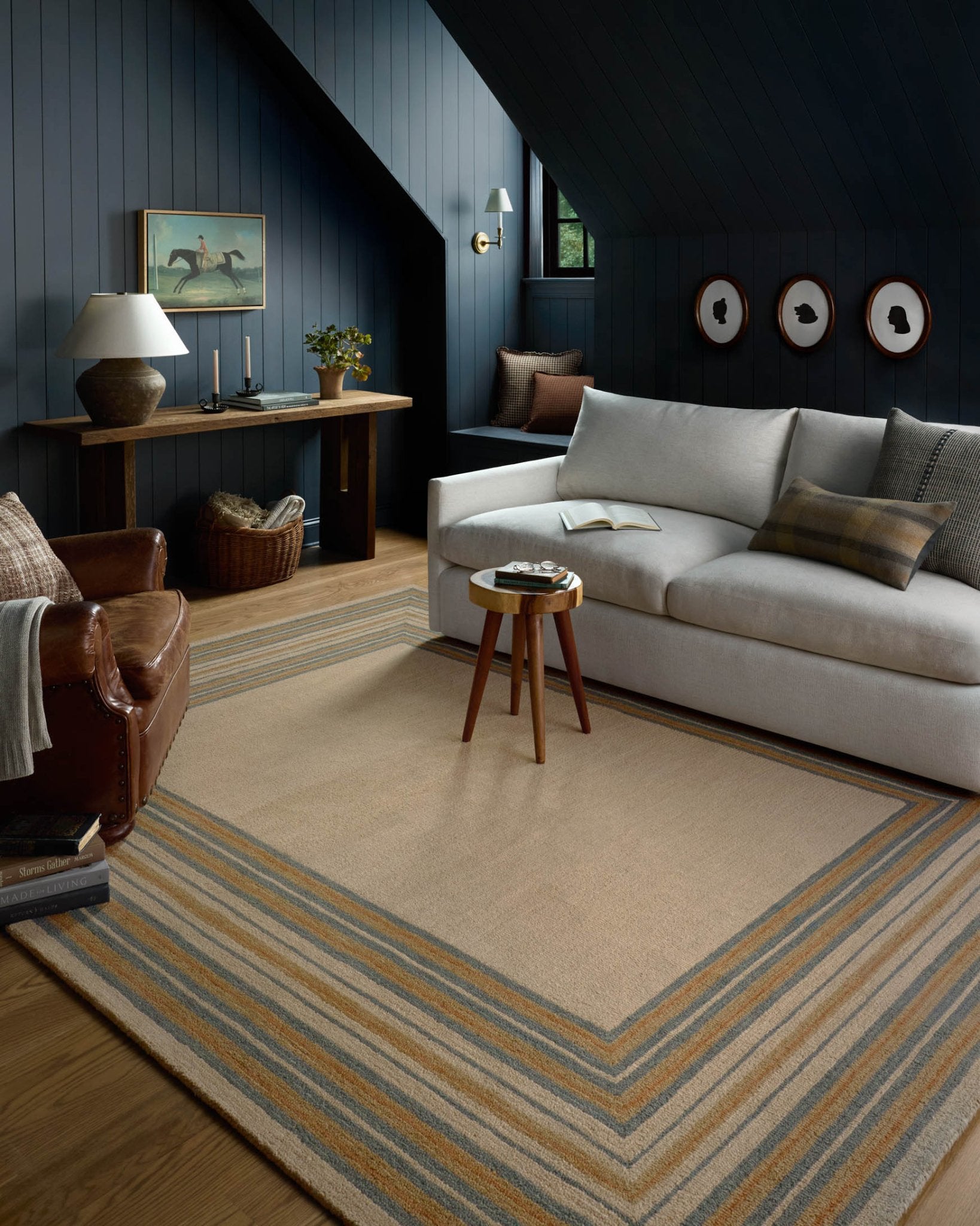 Chris Loves Julia x Loloi Alfie Natural / Multi Rug White Cliff Studio Area Rugs