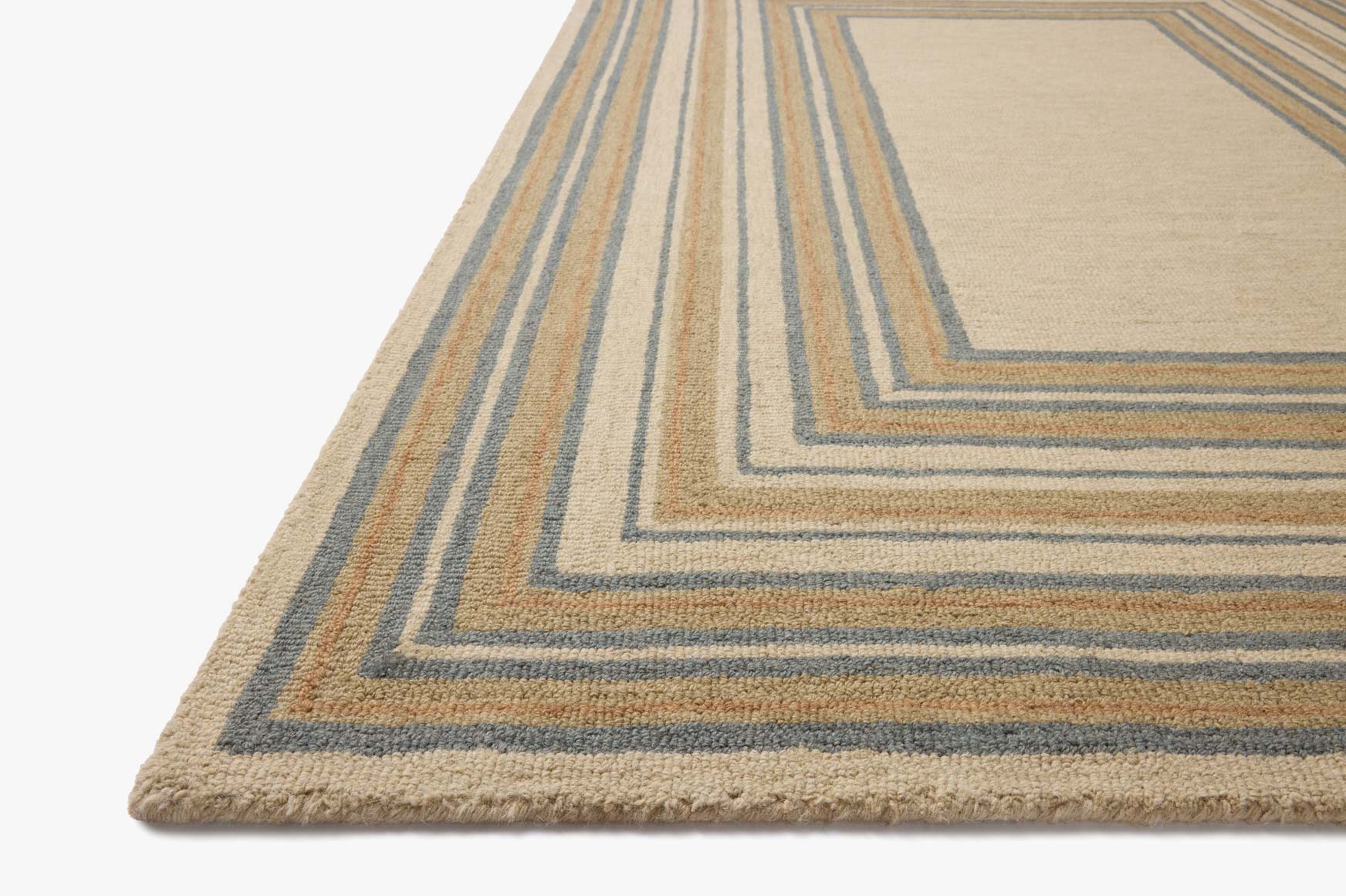 Chris Loves Julia x Loloi Alfie Natural / Multi Rug White Cliff Studio Area Rugs