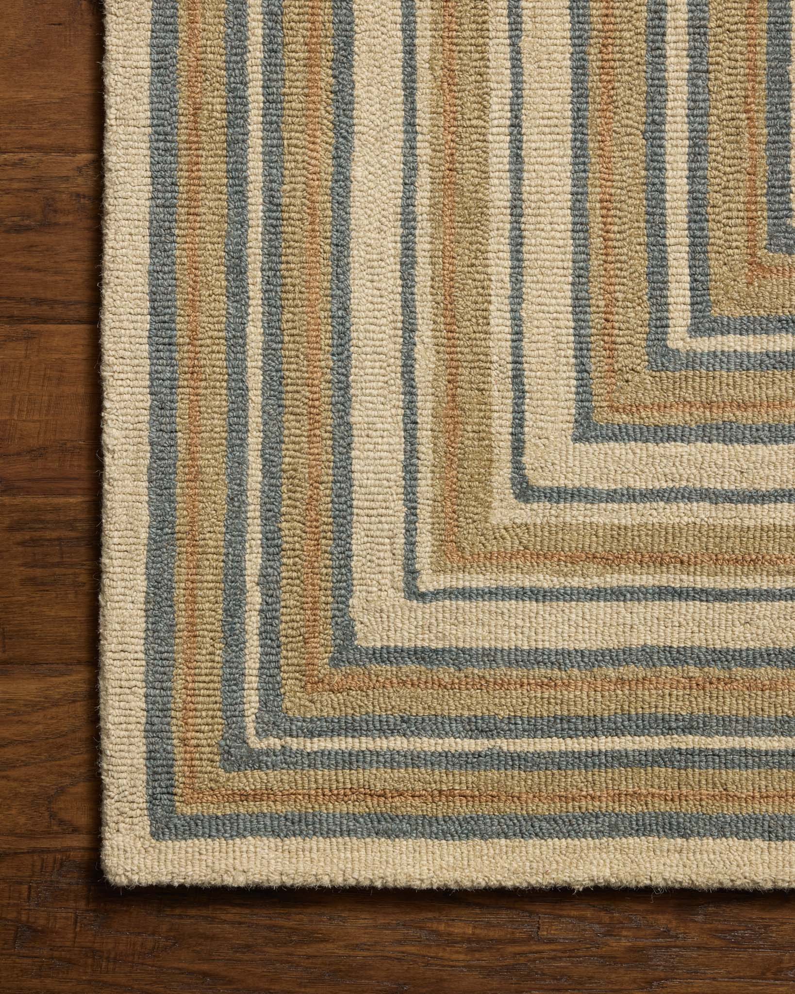 Chris Loves Julia x Loloi Alfie Natural / Multi Rug White Cliff Studio Area Rugs